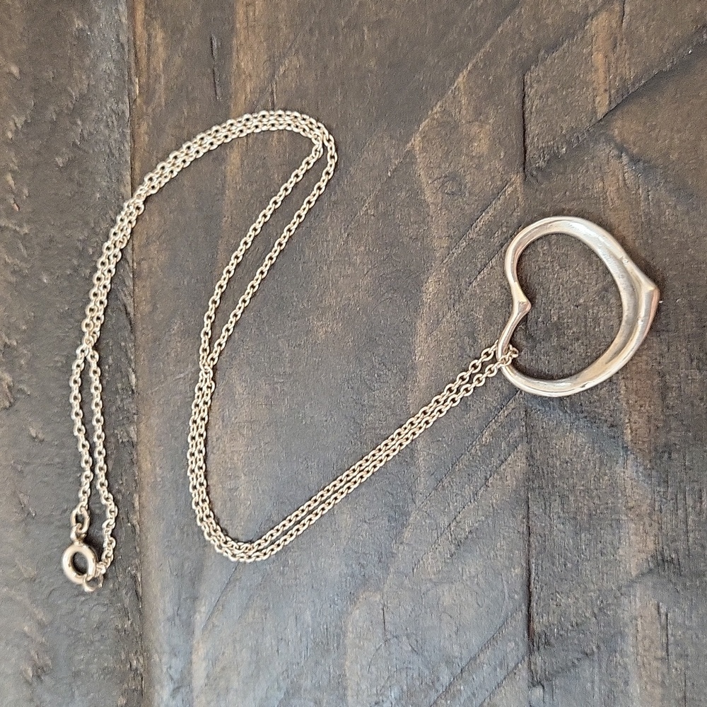 925 Silver Open Heart Necklace